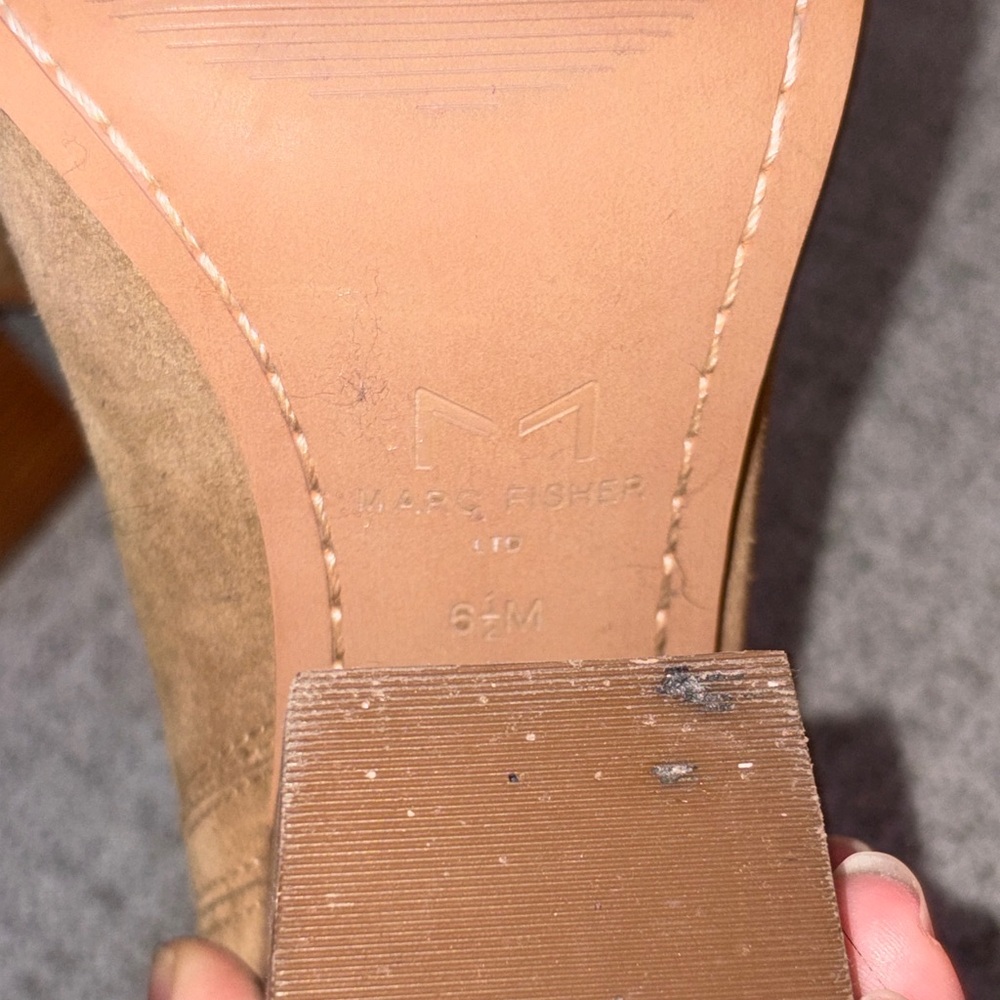 Marc Fisher Oshay Suede Ankle Booties - Picture 7 of 8